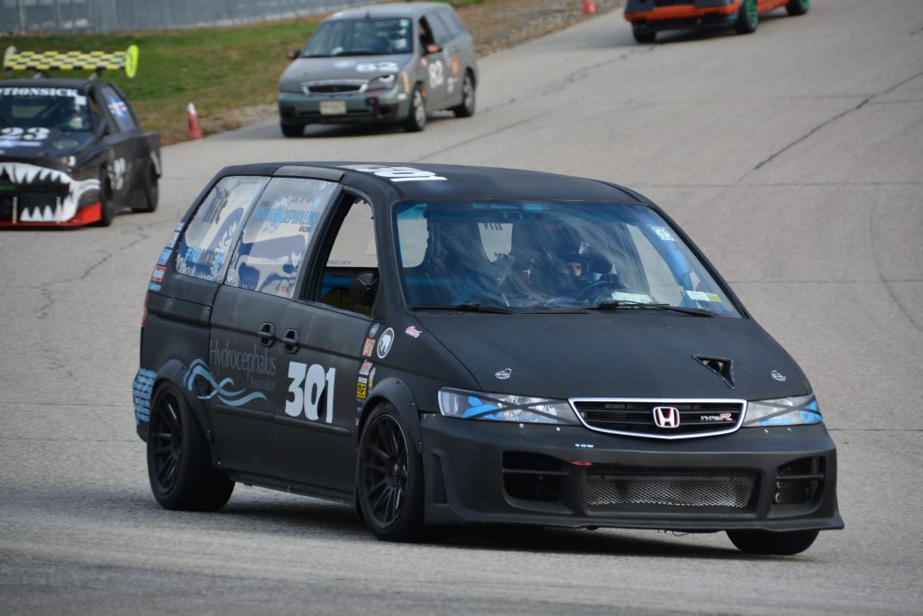 School run? I think not. Race van baby!