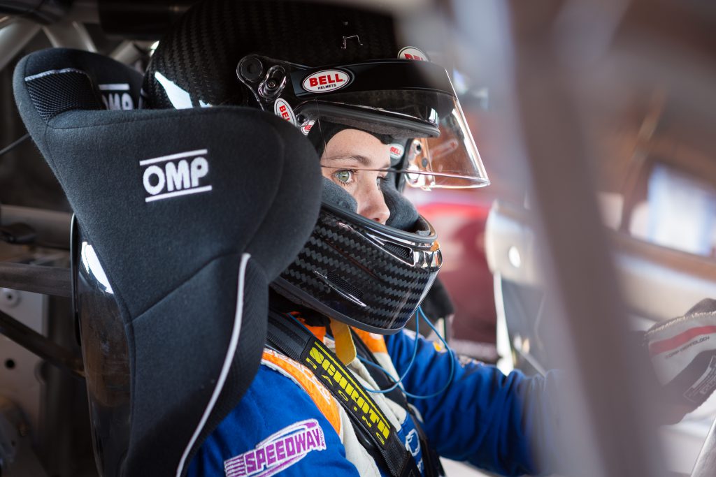 Loni Unser with her game face on