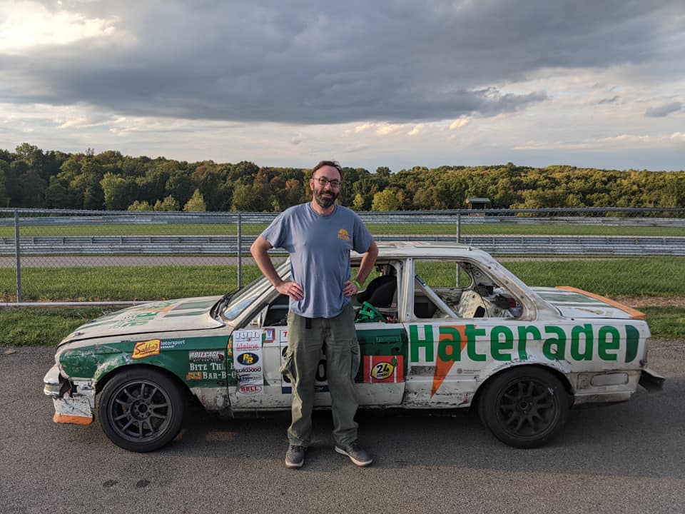 Adam Owens at His First Race at PittRace
